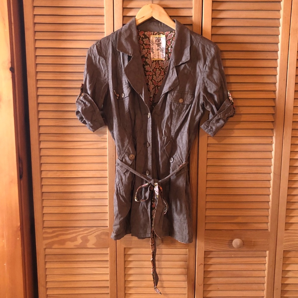 Free People Brown Cargo Dress 6